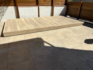 Terrasse Mobile Pin Naturel